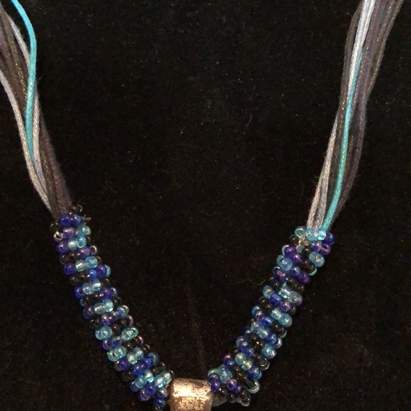 Rhinestone and Matte Silver Necklace & Earring Set - Picture 4 of 10